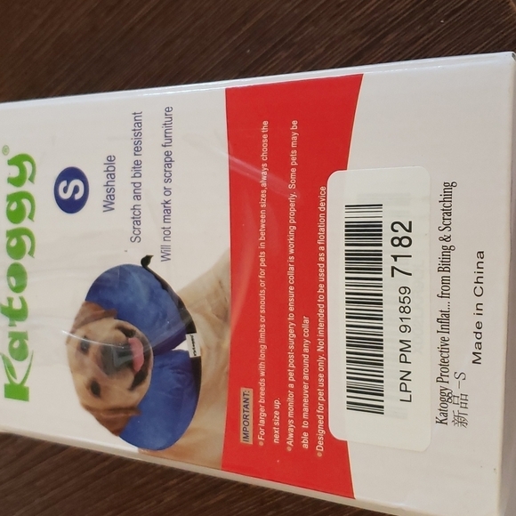 Katoggy Inflatable Dog Cone, Soft Protective for Recovery After Surgery Size S - Picture 3 of 6